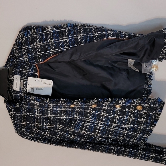 Calvin Klein Tweed  Cropped Jacket - Picture 4 of 9